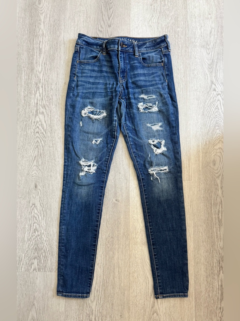 American Eagle Blue Stretch Denim Jeans